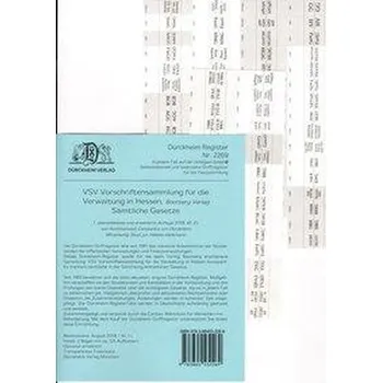 DürckheimRegister® VSV HESSEN (2019), BOORBERG Verlag - Dürckheim, Constantin