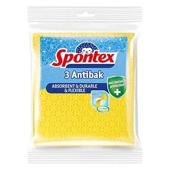 Utěrka Utěrky houbové antibakteriální Spontex žluté 3ks