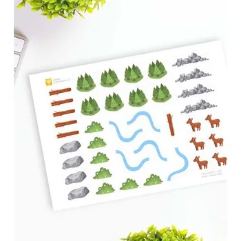 samolepka Samolepky A5 pro Piškvorčiště: V lese