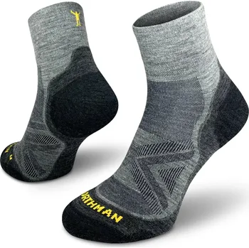 Pánské ponožky Northman Běžecké antibakteriální ponožky Run Merino PRO Mid Velikost: 45-47 Světle šedé Profesionální Běžecké Merino Ponožky