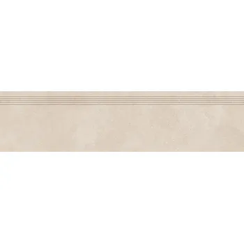 Dlažba Rako Betonico DCPVD793, schodovka, světle béžová, matná, 30 x 120 x 0,9 cm