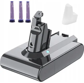 BATERIE AKUMULÁTOR PRO DYSON V6 21,6 V, 6000 mAh + 3 NÁHRADNÍ FILTRY