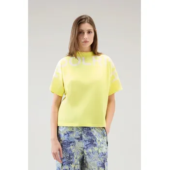 Dámské tričko TRIČKO WOOLRICH TRAIL LOGO T-SHIRT SUNNY LEMON