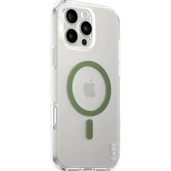 Pouzdro na mobilní telefon PanzerGlass® CARE kryt Apple iPhone 16 Pro Max MagSafe Urban Combat čirý/zelený