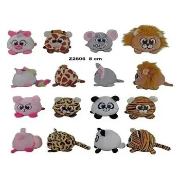 plyšák Zwierzęta dżungla kula 8cm MIX