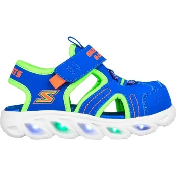 Dívčí obuv Dětské sandály Skechers HYPNO-SPLASH - SUNZYS 26 Modrá, Reflexní neon, Bílá