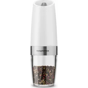 Kuchyňský mlýnek KonigHOFFER Eletrický mlýnek na pepř LUCA bílý