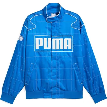Pánská větrovka Přechodná bunda PUMA ARCHIVE SEASONAL RELAXED RACER JACKET 62991458 – Modrá XXL
