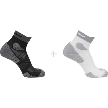 Pánské ponožky Salomon Aero Ankle 2-pack White/Black M
