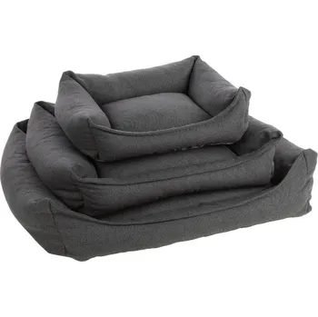 Pelíšek pro psa Pelech FLAMINGO Baldar obdélníkový tmavě šedý 100x80x25cm