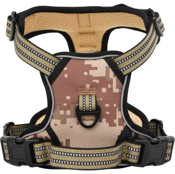 Postroj pro psa Postroj pro psy s vodítkem a obojkem nastavitelný černý M