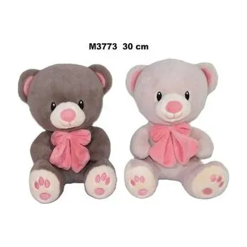 plyšák Miś z kokardą 30cm MIX