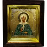 Ikona dřevěná se sklem 15x18cm Matrona