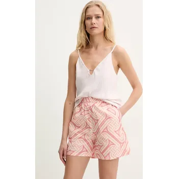 Dámská halenka Halenka Guess CAROLINE dámská, růžová barva, hladká, W5GH58 WGLD2 W5GH58.WGLD2 03X, vel. L