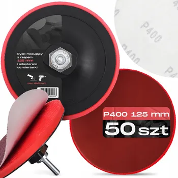 Brusný kotouč 50x BRUSNÉ KOTOUČE Brusný Papír SUCHÝ ZIP 125 mm P400 BRUSNÝ KOTOUČ Pad M14