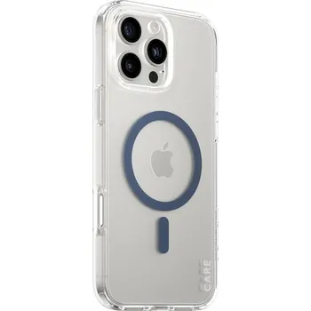 Pouzdro na mobilní telefon PanzerGlass® CARE kryt Apple iPhone 16 Pro Max MagSafe Urban Combat čirý/modrý