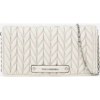 Peněženka PENĚŽENKA KARL LAGERFELD K/WEAVE CROSSBODY WALLET CEMENT