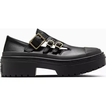 Dámské polobotky Kožené polobotky Converse Chuck Taylor All Star Lugged Heel MJ dámské, černá barva, na platformě, A10616C 99X, EUR 37