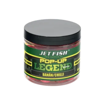 Boilies JetFish Jet Fish Legend Range Pop-Up BANÁN CHILLI 16mm 60g