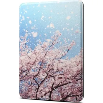 Pouzdro na tablet VSECHNONAMOBIL 37718 ART Zaklápěcí obal Amazon Kindle Paperwhite 4 CHERRY BLOSSOM