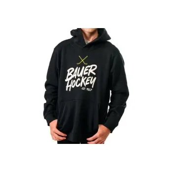 Dětská móda Dětská Mikina S25 Bauer Ultimate Hoodie Černá YTH, Velikost Yth L (150 - 163 cm)