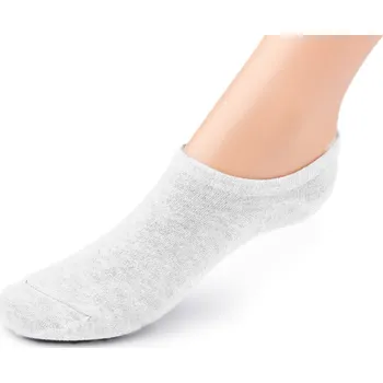 Pánské ponožky Ponožky letní, snížené do tenisek bambusové 290826 EMI ROSS, bílé, jednobarevné, unisex, 1 pár, vel. 43-46