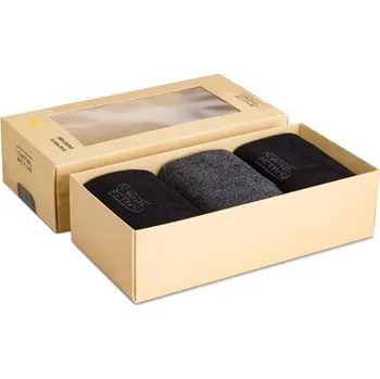 Pánská móda PONOŽKY CAMEL ACTIVE BASIC SOCKS 3ER BOX BLACK