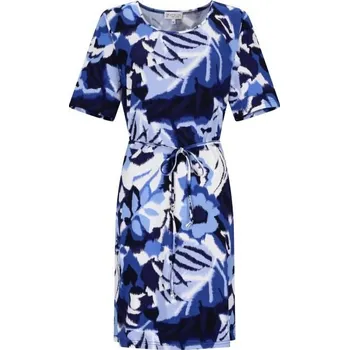 Dámské šaty Dámské letní šaty HAJO 10538 609 D Kleid grafischer Blumendruck Velikost: 44