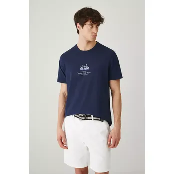 Pánské tričko Tričko Medicine pánské, tmavomodrá barva, s potiskem RS25.TSM702 59X, vel. M