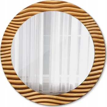Zrcadlo Moderní Zrcadlo do Koupelny Dřevěná vlna 70cm