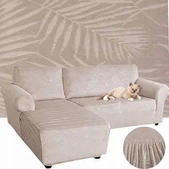 Napínací potah Potah na pohovku (kanape) Domidekor béžový