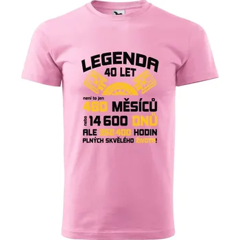 Pánské tričko DOBRÝ TRIKO Pánské tričko Není to jen 40 let Velikost: XS, Barva: Růžová