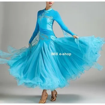 Dámské šaty Šaty na standardní tance Adoria Světle modrá XL