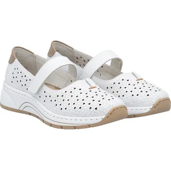 Dámské baleríny Rieker N6553-80 bílá, vel. 40