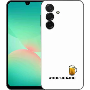 Pouzdro na mobilní telefon Gelový kryt mmCase na Samsung Galaxy A26 5G - pivní motiv 1 bílé pozadí
