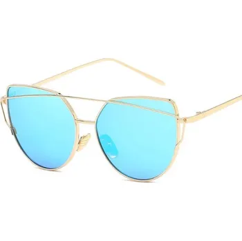 Sluneční brýle Flamenco Mystique Sluneční brýle GLAM ROCK FASHION, modré, UV 400 kat. 3, celková šířka 143 mm