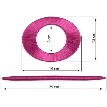 Příslušenství pro záclonu a závěs DEKORAČNÍ SPONA NA ZÁVĚS 010 RŮŽOVÁ