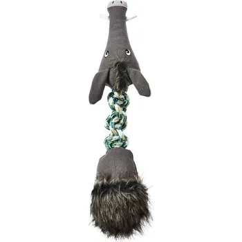 Hračka pro psa RECORD Plyšová elastická hračka pro psa divočák lano