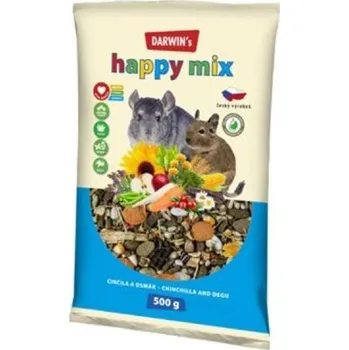 Pro hlodavce Darwin´s - new 500g činčila osmák hapyy mix