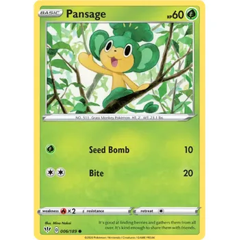Karetní hra Pokémon TCG Pansage 006/189
