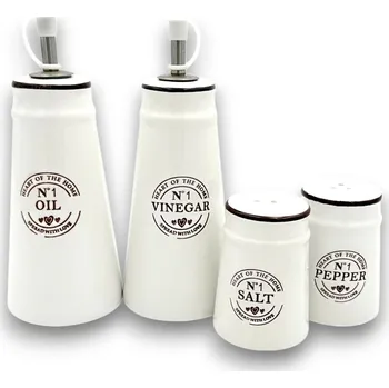 Nádoba na olej a ocet Zeller Present CERAMIC bílá 2000 ml