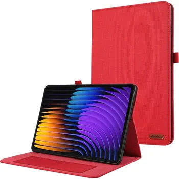Pouzdro na tablet VSECHNONAMOBIL 103529 FABRIC Zaklápěcí kryt pro Xiaomi Pad 7 / Pad 7 Pro červený