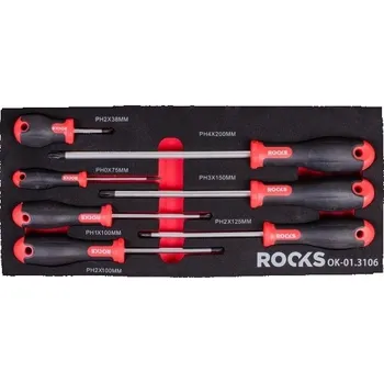 SADA ŠROUBOVÁKŮ PH, 7 KS OK013106 ROOKS