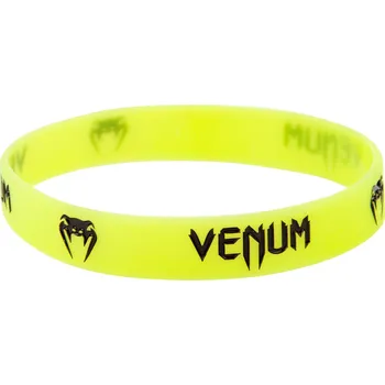 Módní doplněk Gumový náramek Venum Logo - Neon Yellow