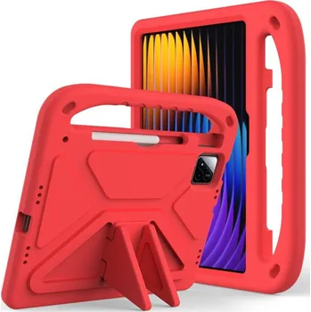 Pouzdro na tablet VSECHNONAMOBIL 103562 KIDDO Dětský obal pro Xiaomi Pad 7 / Pad 7 Pro červený