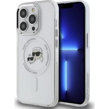 Karl Lagerfeld IML K&CH Heads Metal Frame MagSafe Zadní Kryt pro iPhone 13 Pro Transparent 14537696