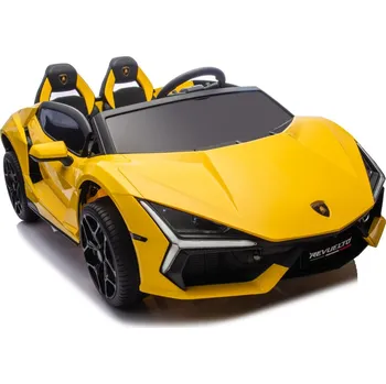 Dětské elektrovozidlo KidVolt PREMIUM Dětské elektrické Lamborghini Revuelto XL Strong | nafukovací kola | žlutá Nafukovací kola | 24V 7Ah | bezkartáčový motor