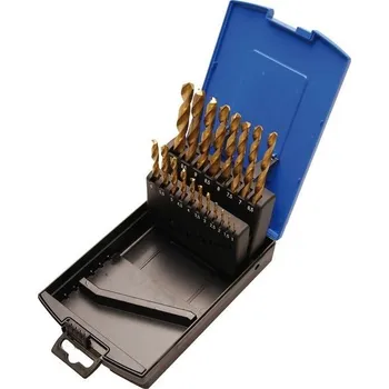 Titanové vrtáky, 1-10 mm, 19 ks BGS