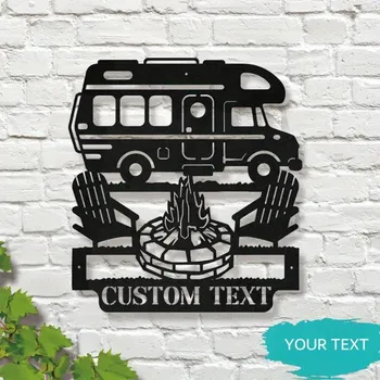 Příslušenství ke karavanu Znak Kamper, kovový, 50cm