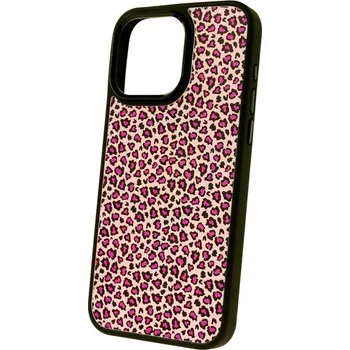 Pouzdro na mobilní telefon Momanio obal s MagSafe, iPhone 15 Pro Max, Pink Leopard